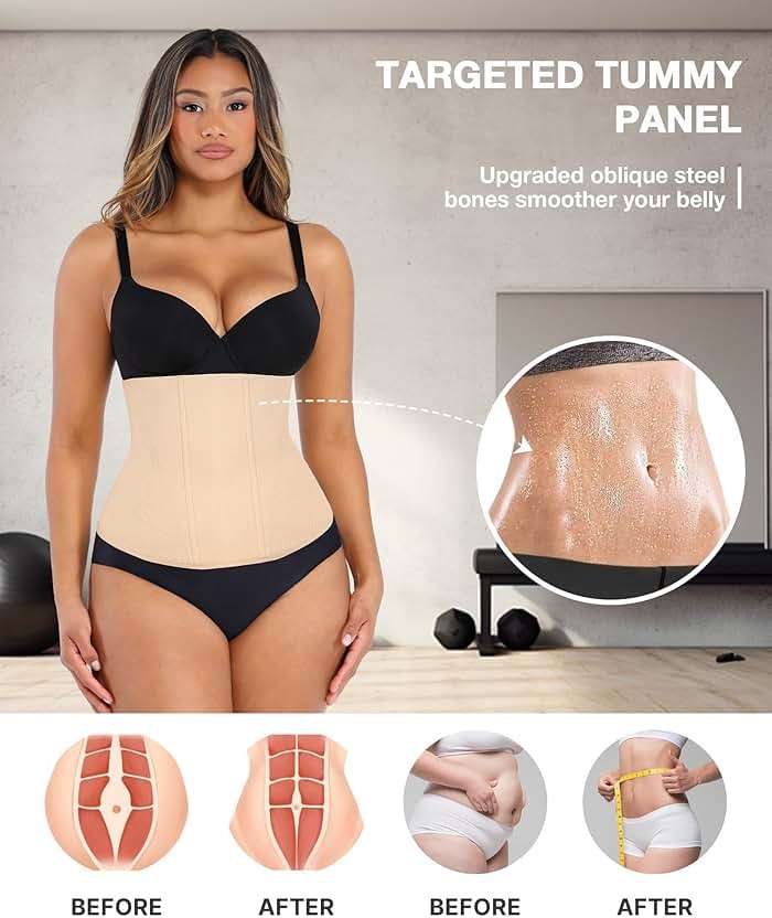 Lover-Beauty Waist Trainer for Women Corset Shapewear Tummy Control Waist Cincher Postpartum Girdle Body Shaper - Image 2