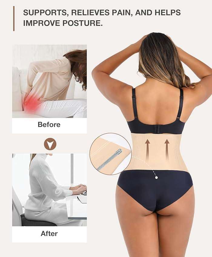 Lover-Beauty Waist Trainer for Women Corset Shapewear Tummy Control Waist Cincher Postpartum Girdle Body Shaper - Image 3