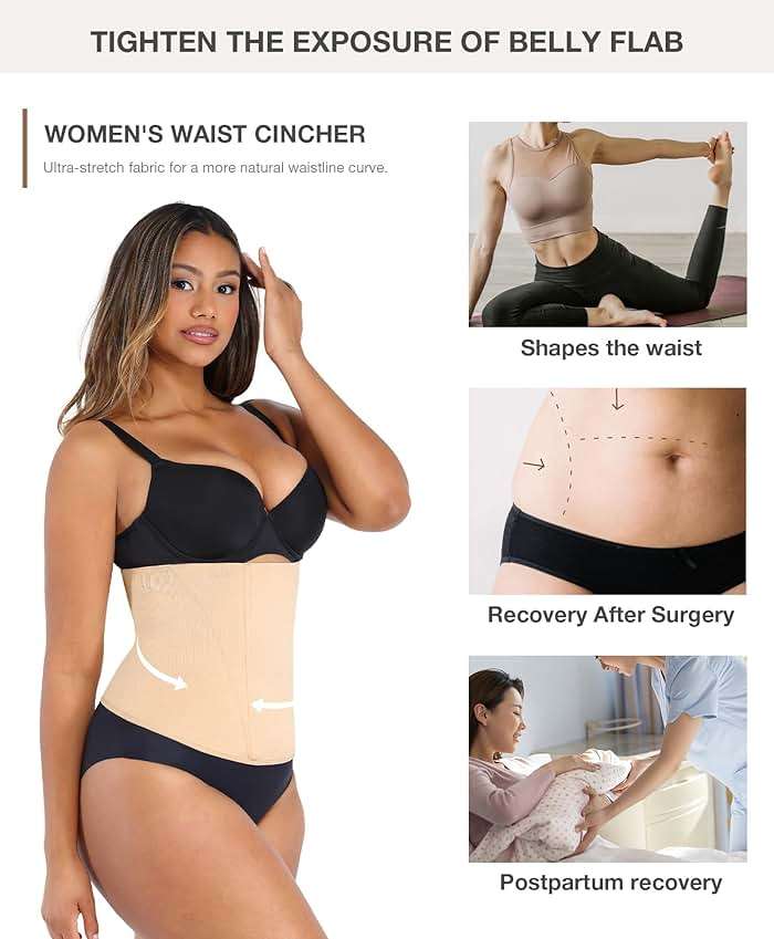 Lover-Beauty Waist Trainer for Women Corset Shapewear Tummy Control Waist Cincher Postpartum Girdle Body Shaper - Image 4