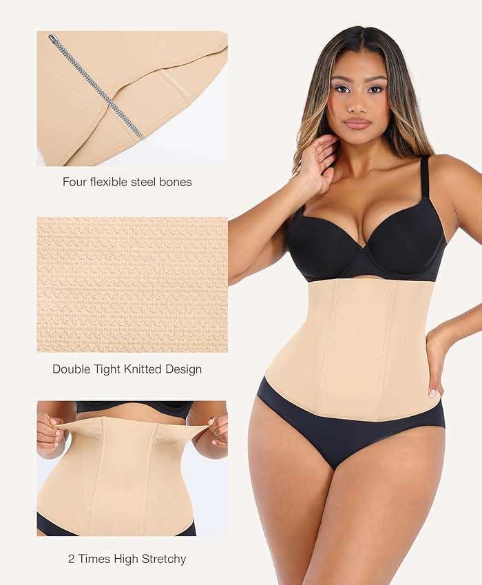 Lover-Beauty Waist Trainer for Women Corset Shapewear Tummy Control Waist Cincher Postpartum Girdle Body Shaper - Image 6