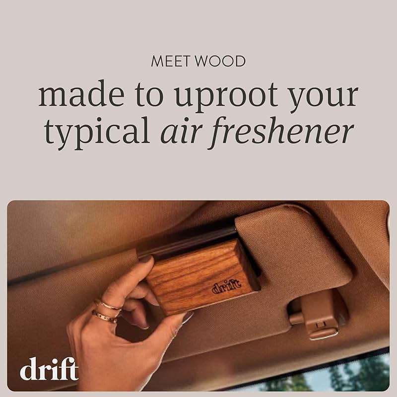 Drift Car Air Freshener - The Original Wood Air Freshener - Car Odor Eliminator - Long Lasting Scent - Metal Clip - Essential Oils - Clean Ingredients - Variety 3 Pack Starter Kit - CLIP INCLUDED - Image 2
