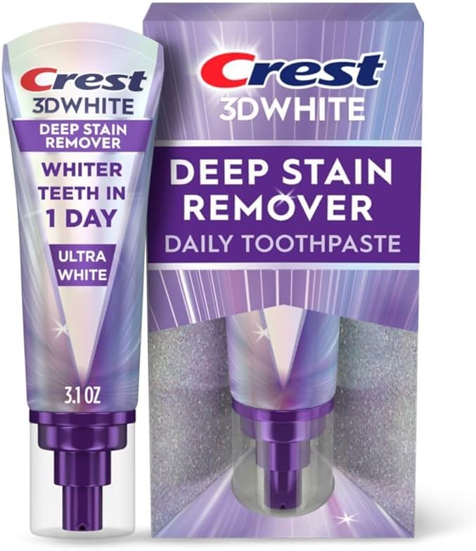 Crest 3DWhite Brilliance Deep Stain Remover Ultra White Toothpaste - 3.1oz - Product Image