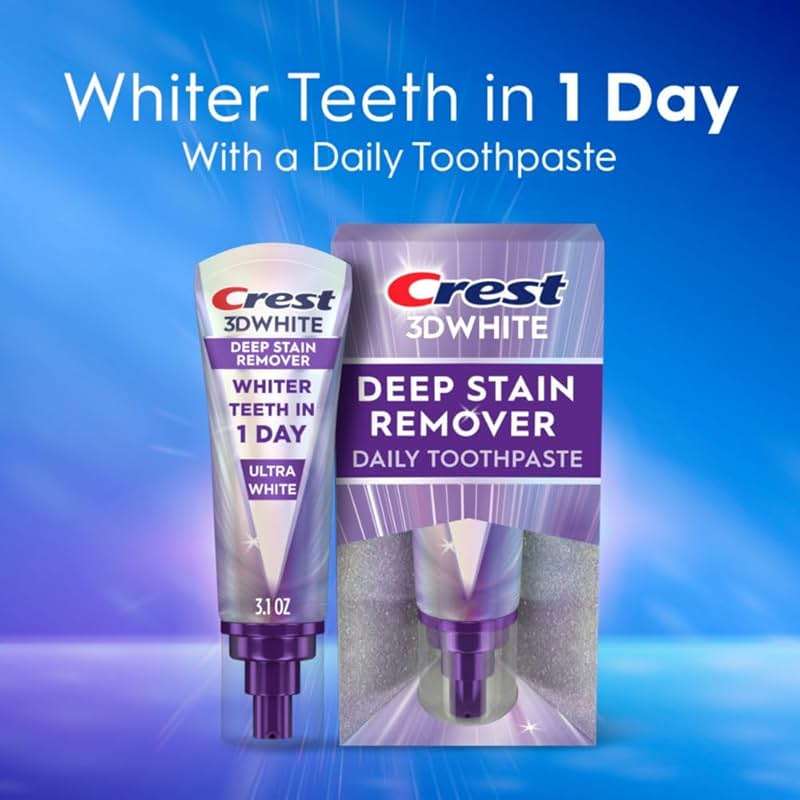 Crest 3DWhite Brilliance Deep Stain Remover Ultra White Toothpaste - 3.1oz - Image 3