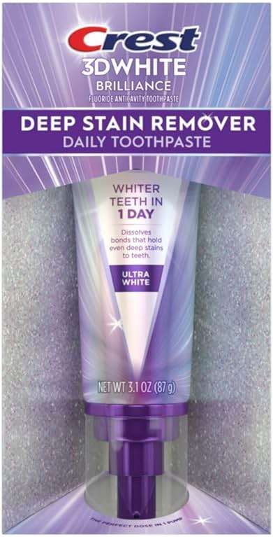 Crest 3DWhite Brilliance Deep Stain Remover Ultra White Toothpaste - 3.1oz - Image 9