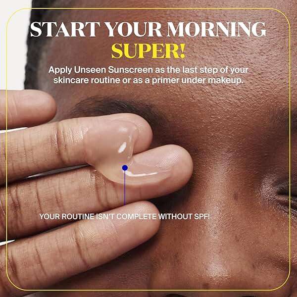 Supergoop! Unseen Sunscreen - Clear & Invisible Face Sunscreen + Broad Spectrum + Makeup-Gripping Primer - Weightless, Scentless, Oil Free - For All Skin Types & Tones - Image 7