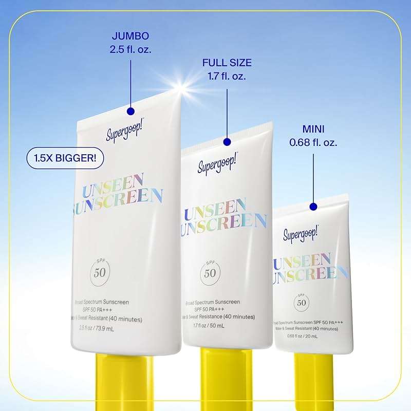 Supergoop! Unseen Sunscreen - Clear & Invisible Face Sunscreen + Broad Spectrum + Makeup-Gripping Primer - Weightless, Scentless, Oil Free - For All Skin Types & Tones - Image 8
