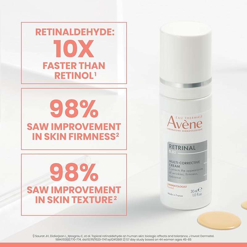 Avène Retrinal Intensive Multi-Corrective Cream, Wrinkle Cream, Retinal Anti Aging Face Cream with Retinaldehyde, Niacinamide & Hyaluronic Acid, Anti Aging Moisturizer Reduces Wrinkles & Fine Lines - Image 2