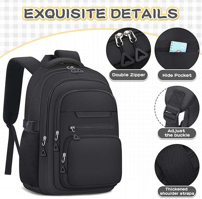PRAGARI Cute Backpack for School Girls Aesthetic Backpack Women College Bookbag Large Students Laptop Bag Travel Casual Daypack - Image 4