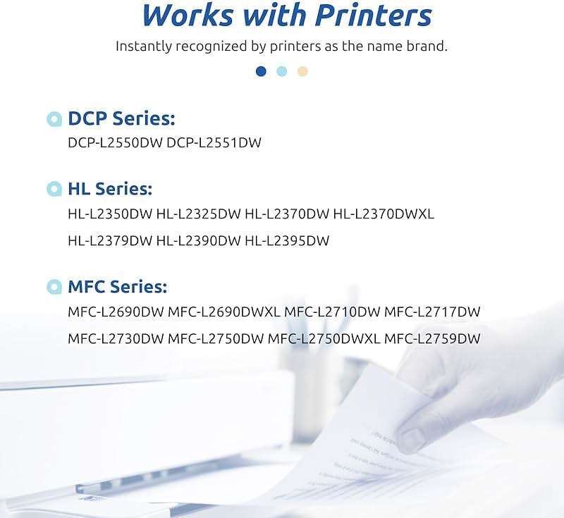 INK E-SALE TN760 Toner Compatible Replacement for Brother TN760 TN-760 TN730 Toner Cartridge for Brother Printer mfc-l2710dw mfc-l2717dw mfc-l2750dw hl-l2350dw hl-l2370dw hl-l2390dw hl-l2395dw 4-Pack - Image 3