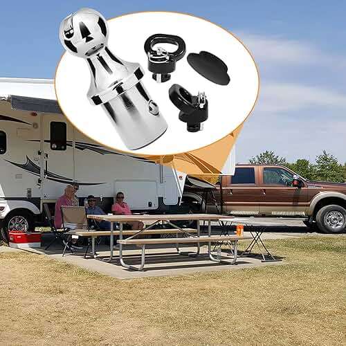 60618 Puck System Gooseneck Hitch Ball Kit, Gooseneck Ball with Box for Truck Bed Compatible with 2013-2026 Dodge RAM 2500 3500, 2 Gooseneck Safety Chain Anchors 30000 lbs GTW/ 7500 lbs VTW - Image 6