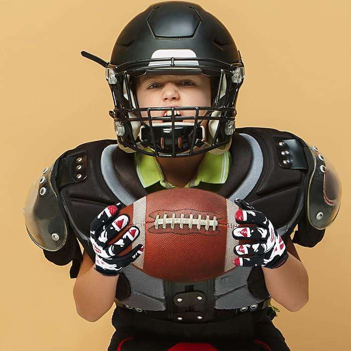 AIGEVTURE Youth Football Gloves Kids Receiver Gloves Sticky Football Gloves for Boys Girls - Image 6
