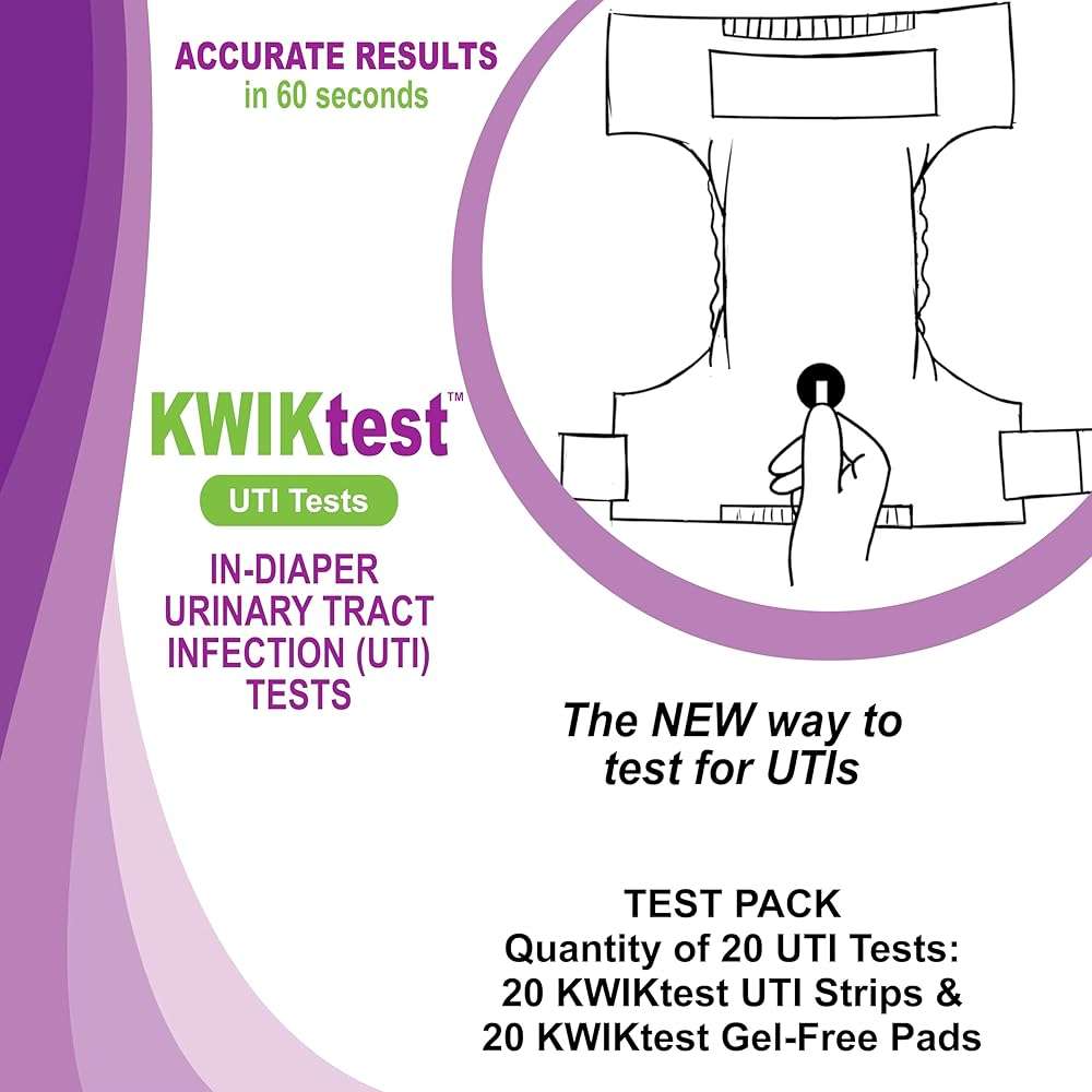 UTI Diaper Tests (20) for Baby - Toddler - Adult - Urinary Tract Infection - Image 2