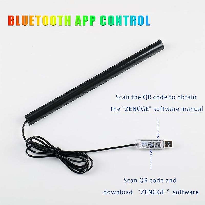 Generic RGB LED Monitor Light Bar, USB Powered, RGB Mode Change Controller, Gaming Atmosphere Light, Under The Table, Computer Accessories, Room, Hand Display - Image 6