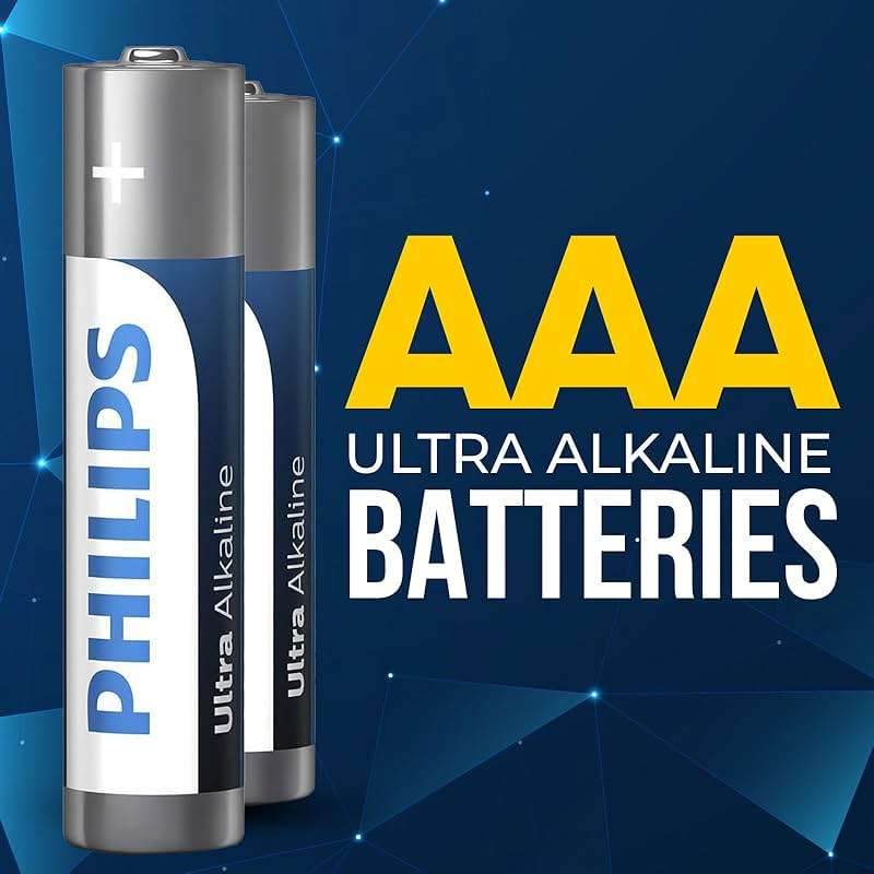 Philips AAA Batteries 12 Pack, 1.5v Ultra Alkaline Triple AAA. Batteries, 10-Year Shelf Life, Ultimate Long-Lasting AAA Battery, 129% More Power for Your Devices, Leak-Proof, Premium Performance. - Image 2