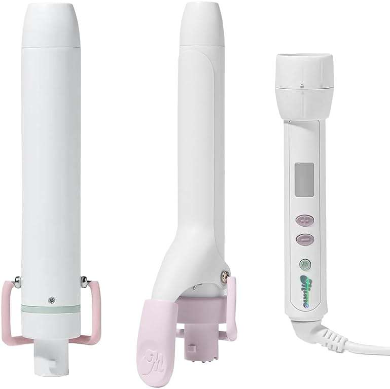Mane The Power Curl Collection Hair Kit - 1.25" Curling Wand Styling Attachment + 1" Curling Iron Styling Attachment + Power Bottom Base - Designed with Dual Voltage for Travel (3 Count) - Image 1