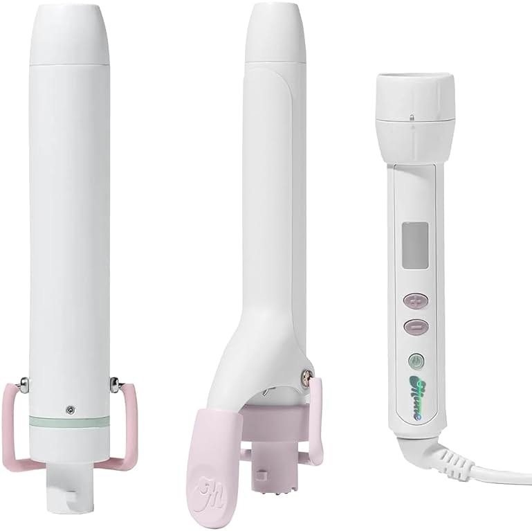 Mane The Power Curl Collection Hair Kit - 1.25" Curling Wand Styling Attachment + 1" Curling Iron Styling Attachment + Power Bottom Base - Designed with Dual Voltage for Travel (3 Count) - Product Image