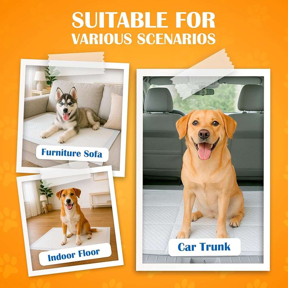 Paws & Claws Premium Disposable Dog & Puppy Pee Pads – Small 17"x20", 50 Count – 6-Layer Leak‑Proof, Super Absorbent (Holds 4 Cups), Quick‑Drying – for Small Dogs, Puppies, Seniors & Potty Training - Image 5