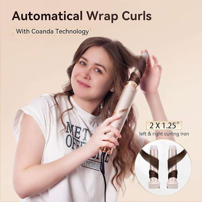 Hupifaz 5 in 1 Hot Air Styler and Blow Dryer Brush, Auto Wrap Airstyler with Diffuser, High Speed 110000 RPM FlexStyle Hair Dryer, Fast Drying Multi Style for Straight, Volumize, Wavy and Curly - Image 3