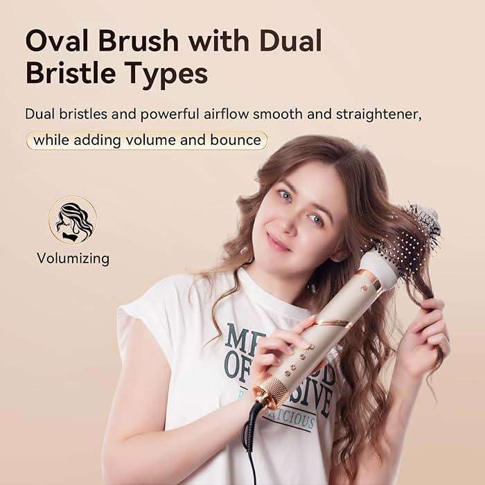 Hupifaz 5 in 1 Hot Air Styler and Blow Dryer Brush, Auto Wrap Airstyler with Diffuser, High Speed 110000 RPM FlexStyle Hair Dryer, Fast Drying Multi Style for Straight, Volumize, Wavy and Curly - Image 4