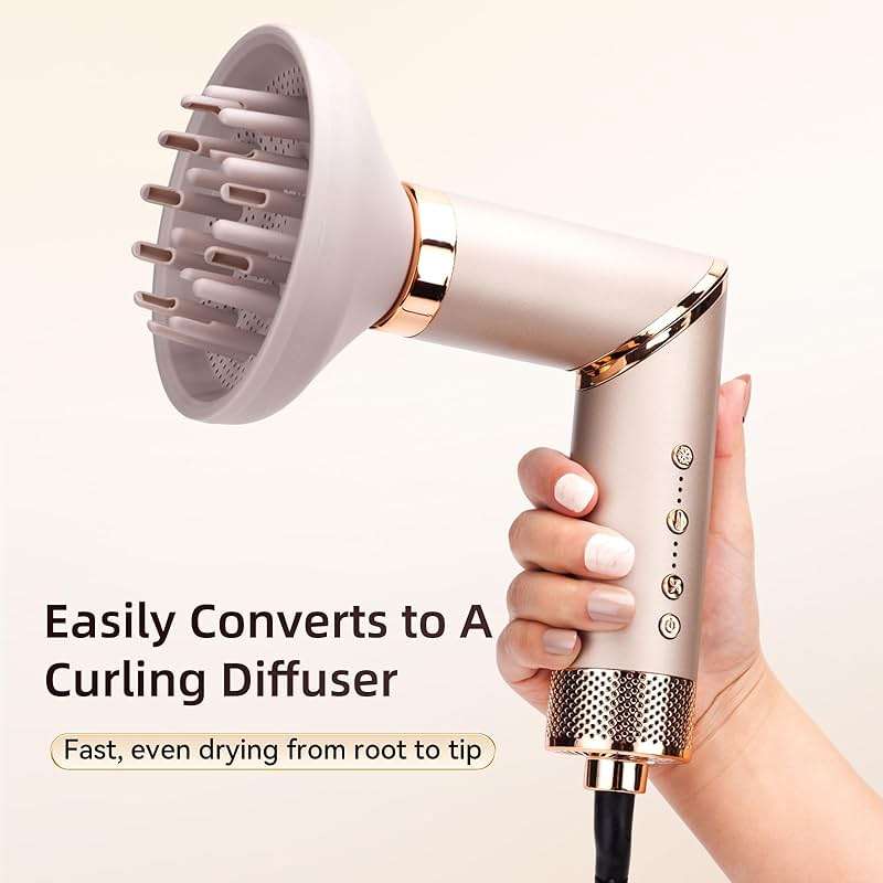 Hupifaz 5 in 1 Hot Air Styler and Blow Dryer Brush, Auto Wrap Airstyler with Diffuser, High Speed 110000 RPM FlexStyle Hair Dryer, Fast Drying Multi Style for Straight, Volumize, Wavy and Curly - Image 5