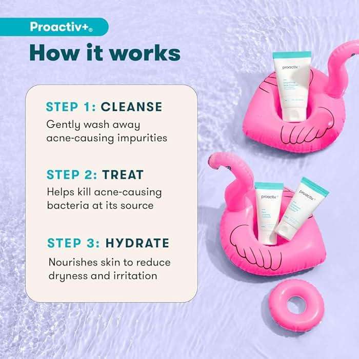 Proactiv+ 3 Step Advanced Skincare Acne Treatment – Salicylic Acid Face Wash, Benzoyl Peroxide Pore Minimizing Treatment, and Salicylic Acid Hydrating Moisturizer - 30 Day Complete Acne Skin Care Kit - Image 5