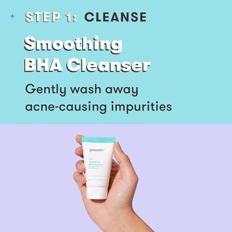 Proactiv+ 3 Step Advanced Skincare Acne Treatment – Salicylic Acid Face Wash, Benzoyl Peroxide Pore Minimizing Treatment, and Salicylic Acid Hydrating Moisturizer - 30 Day Complete Acne Skin Care Kit - Image 6
