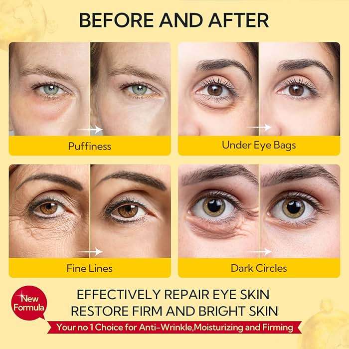 LANBENA Under Eye Patches (30 Pairs) - Gold Under Eye Mask Retinol & Collagen, Under Eye Mask for Face Care, Eye Masks for Dark Circles and Puffiness, Under Eye Masks for Beauty & Personal Care - Image 7