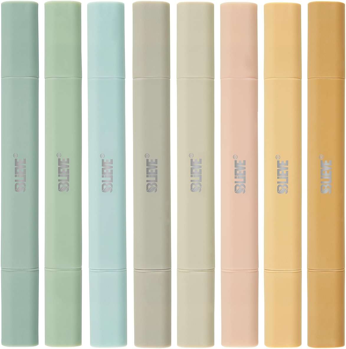 BLIEVE Bible Highlighters No Bleed Through, Pastel Colors, Dual Tip, 8 Pack | Aesthetic Cute Highlighters, Chisel Tip & Fine Point For Bible & Journaling, Back To School Supplies - Image 1