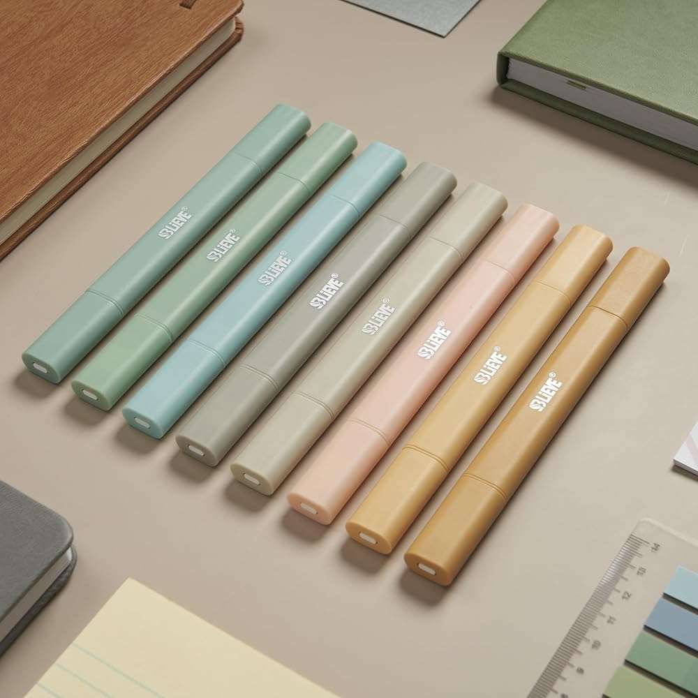 BLIEVE Bible Highlighters No Bleed Through, Pastel Colors, Dual Tip, 8 Pack | Aesthetic Cute Highlighters, Chisel Tip & Fine Point For Bible & Journaling, Back To School Supplies - Image 4