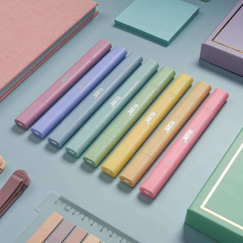 BLIEVE Bible Highlighters No Bleed Through, Pastel Colors, Dual Tip, 8 Pack | Aesthetic Cute Highlighters, Chisel Tip & Fine Point For Bible & Journaling, Back To School Supplies - Image 6