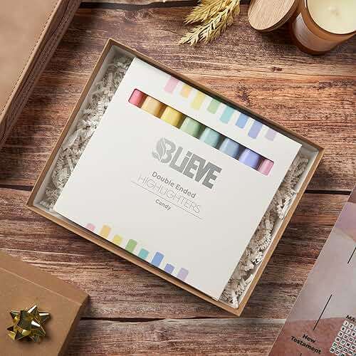 BLIEVE Bible Highlighters No Bleed Through, Pastel Colors, Dual Tip, 8 Pack | Aesthetic Cute Highlighters, Chisel Tip & Fine Point For Bible & Journaling, Back To School Supplies - Image 8
