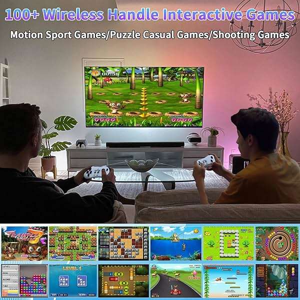 Damcoola Retro TV Game Console for Kids,Kids TV Games with Dance Mat,with 21 AR Gun Shooting Game, 200+ Dance mat Songs,100+ independently Developed Games, Plug and Play,Giftware for Boys & Girls - Image 6