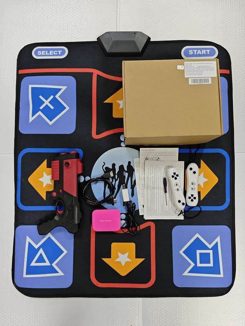 Damcoola Retro TV Game Console for Kids,Kids TV Games with Dance Mat,with 21 AR Gun Shooting Game, 200+ Dance mat Songs,100+ independently Developed Games, Plug and Play,Giftware for Boys & Girls - Image 9