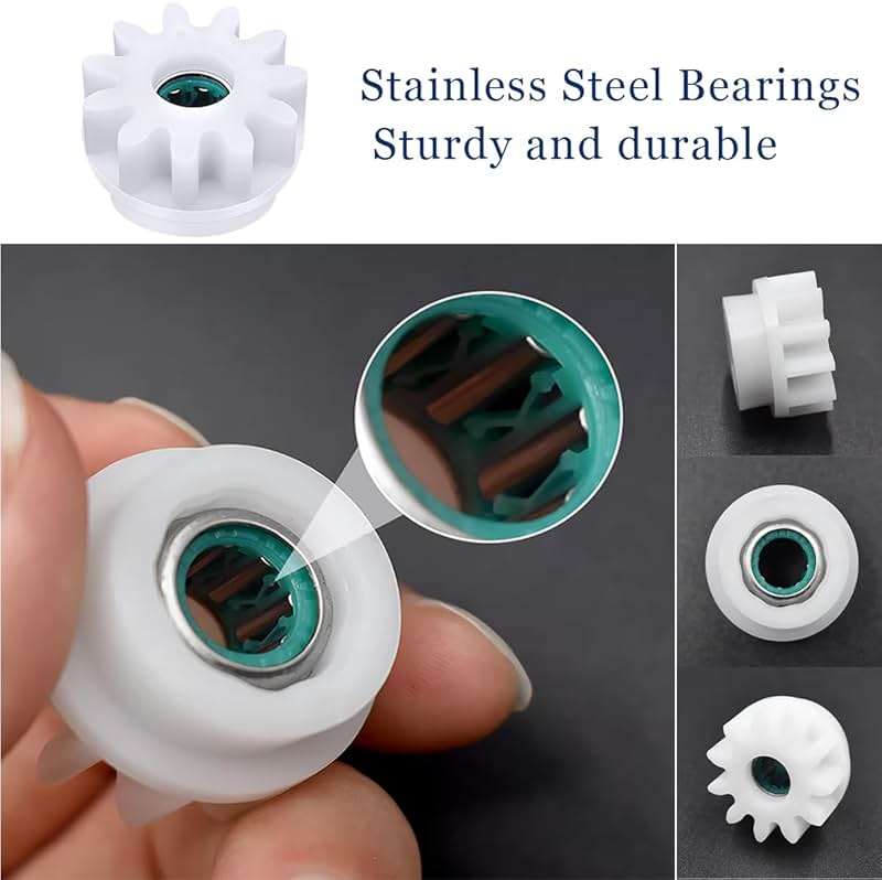 Spin Mop Bucket Gear Easy Mop Pedal Broom Bearing Gears Repair Compatible with Ocedar Vilida, One Way Clutch Bearing Bucket Gear Sprockets for 90% Rotation Mop Bucket (4PCS Gears) - Image 2