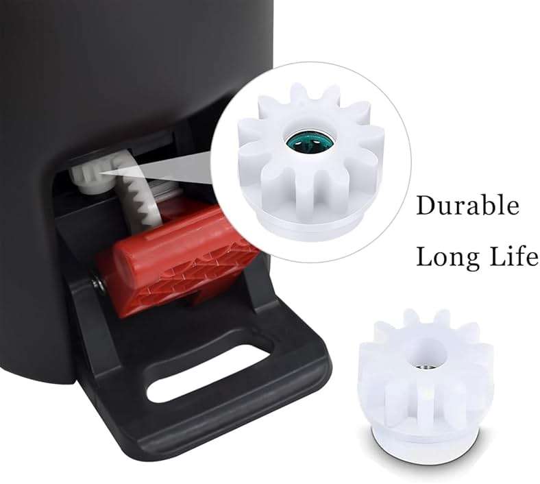Spin Mop Bucket Gear Easy Mop Pedal Broom Bearing Gears Repair Compatible with Ocedar Vilida, One Way Clutch Bearing Bucket Gear Sprockets for 90% Rotation Mop Bucket (4PCS Gears) - Image 4