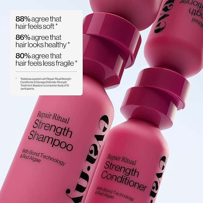 Eva NYC Ritual Repair Conditioner - Protect + Strengthen Dry, Damaged Hair with Bond Technology - Reduce Breakage - Color-Safe Formula with Red Algae - Orange Zest + Sage Scent - 10 fl oz - Image 6