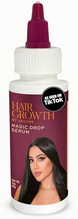 Hair Growth Magic Drop Serum by Jailyne Ojeda – Fast-Absorbing, Scalp Revitalizing Formula – Promotes Thicker, Healthier Hair with Botanical Extracts & Keratin – Made in USA - Product Image