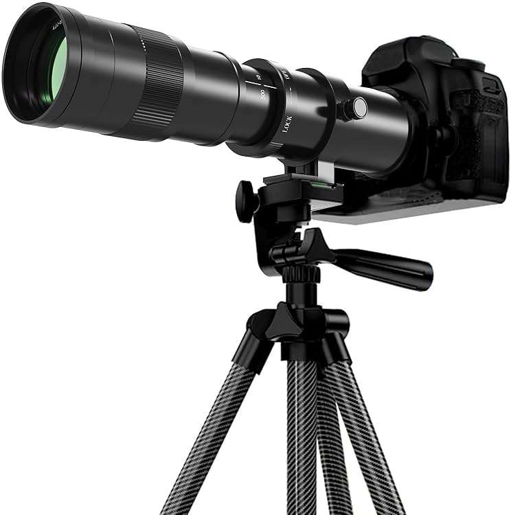 BENOISON Telephoto Lens RF Lens for Canon, 420-800mm Manual Focus MF Zoom Lens for Canon EOS R, Ra, RP, R3, R5, R5 C, R6, R6 Mark II, R7, R8, R10, R50, R100 Mirrorless - Image 1
