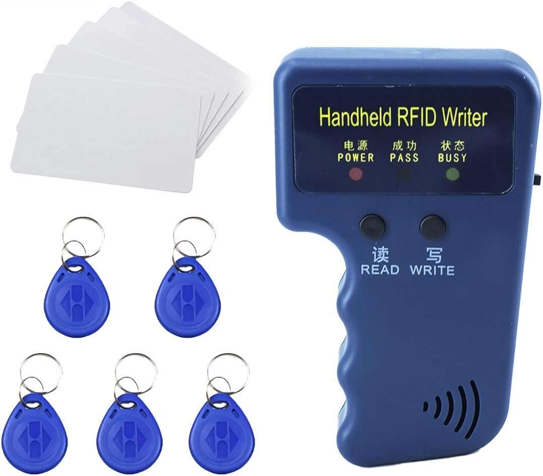 Tqsbeyah RFID Reader Writer Handheld 125KHz RFID Writer Copier Smart ID Card Duplicator Used for T5577 or EM4305 - Image 1