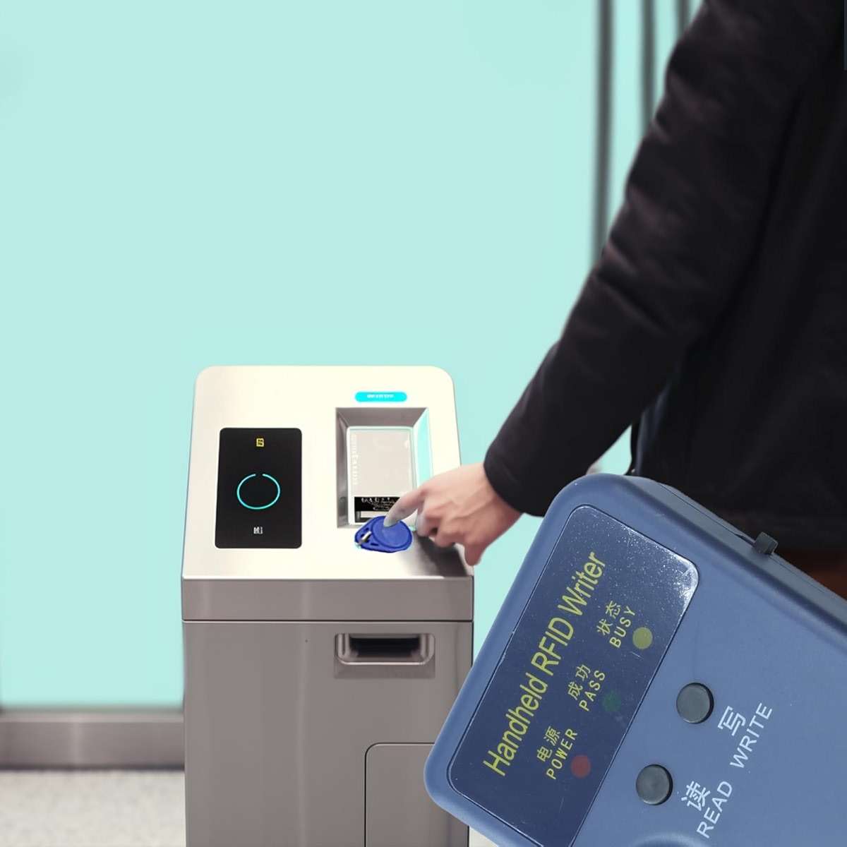 Tqsbeyah RFID Reader Writer Handheld 125KHz RFID Writer Copier Smart ID Card Duplicator Used for T5577 or EM4305 - Image 7