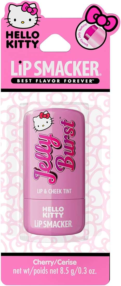 Lip Smacker Hello Kitty So Jelly Lip & Cheek Tint, Moisturizing Sheer & Buildable Color, Fun Bouncy Jelly Texture, Sweet Cherry Flavor - Cherry - Image 4