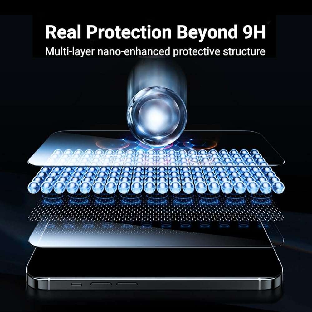 UltraGlass UNBREAK TOP 9H+ Armor for iPhone 17e/ 16e Screen Protector 6.1'' (No.1 Military Grade Shatterproof) Screen Protector 17e/ 16e Tempered Glass (Longest Durable & Full Edge Coverage) 2 Pack - Image 7