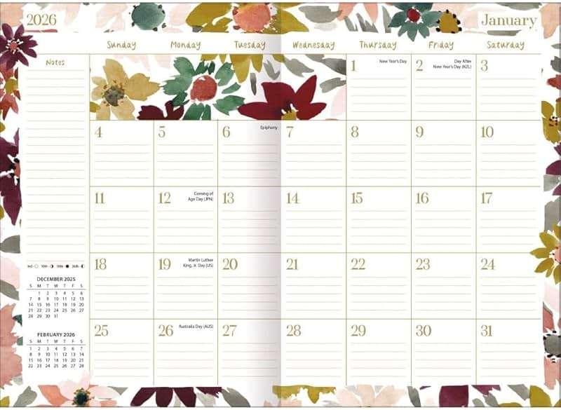 Lang, Wild At Heart Monthly 2026 Pocket Planner, 4.9'' X 6.6'', Weekly Calendar with Spiral Binding - Image 3
