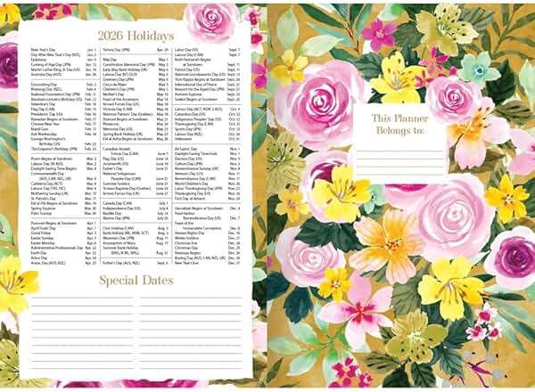 Lang, Wild At Heart Monthly 2026 Pocket Planner, 4.9'' X 6.6'', Weekly Calendar with Spiral Binding - Image 4