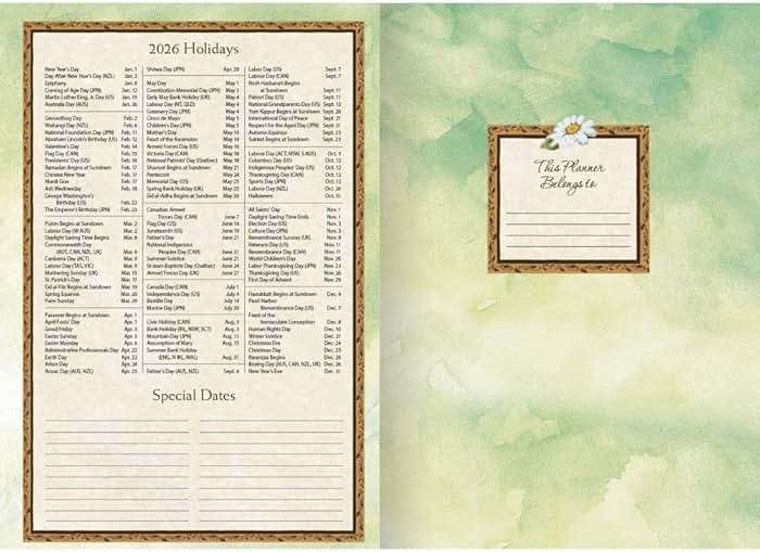Bountiful Blessings Monthly 2026 Pocket Planner, 4.9'' X 6.6'', with Stapled Binding - Image 4