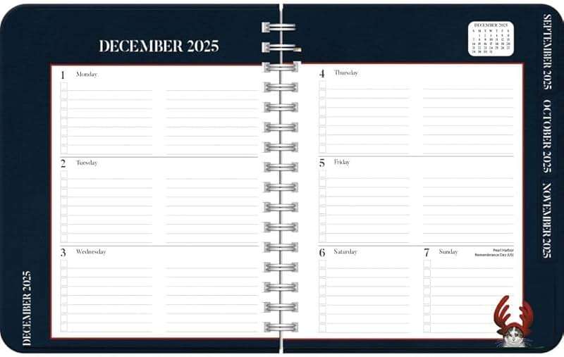 Lang, American Cat Deluxe 2026 Planner, 8.25'' X 9.5'', Weekly Calendar with Stapled Binding - Image 3