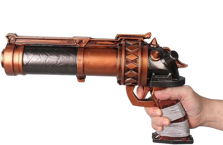 HOTTERCOS 12" Steampunk Foam Weapons Cosplay Costume Accessories Props Replica Halloween Party - Image 2