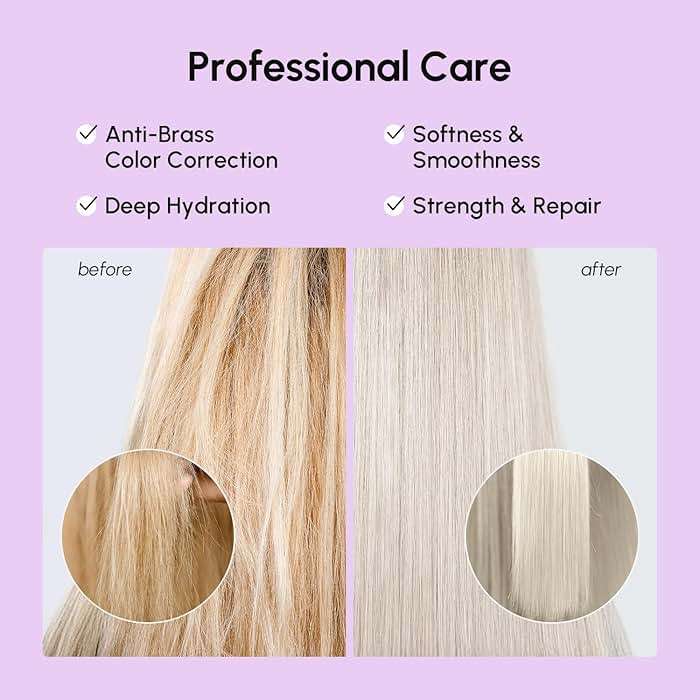 MAREE Deep Conditioning Hair Mask for Damaged Hair Treatment – Keratin Hair Care for Hydrating Growth Repair Moisturizing – Dry Curly Color Refreshing – 10 Fl Oz, Purple - Image 6