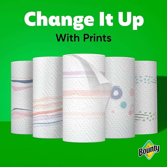 Bounty Select-A-Size Paper Towels, Prints, 2 Triple Rolls = 6 Regular Rolls - Image 11
