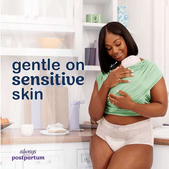 Always Discreet Postpartum, Reimagined Adult Diapers for Women, Maximum Absorbency Postpartum Underwear Size XL/XXL, Up to 100% Leak Free Bladder Leak Protection, 14 Count - Image 8
